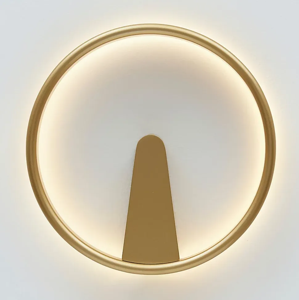 Applique minimaliste cercle LED doré - Scott