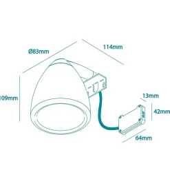 Applique miroir de salle de bain LED à crochets multiples - Lumière neutre (4000K) - 8.3cm - Nisio Model (Bronze)