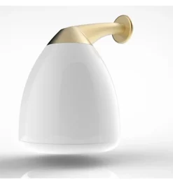 Applique miroir de salle de bain LED à crochets multiples - Lumière neutre (4000K) - 8.3cm - Nisio Model (Bronze)