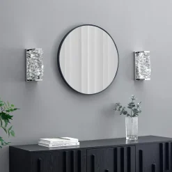 Applique métal chromé et cristaux - Elina