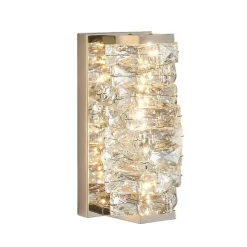 Applique métal chromé et cristaux - Elina