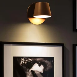 Applique Mural LED avec Projecteur Orientable 6W 2700K Lumière Chaude de Lecture en Aluminium Gris Design Nordique Moder