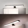 Applique Mural LED Slim pour Salle de Bain et Miroir en Aluminium8W40cmIP44 Lumière Blanche Neutre 4000K Noir