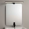 Applique mural LED 12W 50 cm IP44 pour salle de bain miroir et meubleslim en aluminium noir mat avec lumière blanche neu