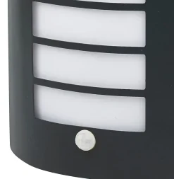 Applique murale à détection Grandy E27 40W IP44 GoodHome gris anthracite