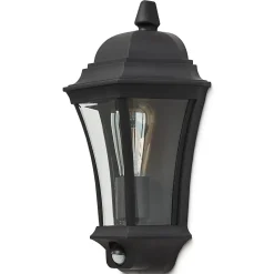 Applique murale à détection Richelieu E27 60W IP44 GoodHome noir