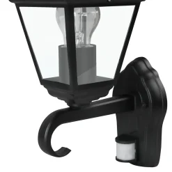 Applique murale à détection Varennes E27 60W IP44 GoodHome noir