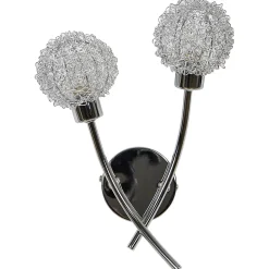 Applique murale 2 têtes Phaidros G9 IP20 argent