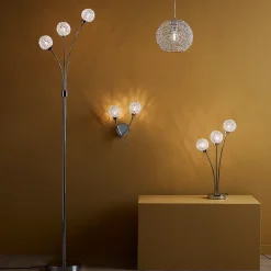 Applique murale 2 têtes Phaidros G9 IP20 argent