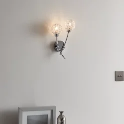 Applique murale 2 têtes Phaidros G9 IP20 argent