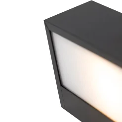 Applique murale allongée design noire 60 cm - Houx