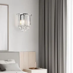 Applique murale Alnwick E14 24 x 22 x 15 cm chrome lux.pro