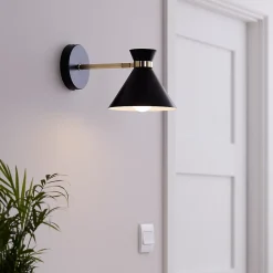 Applique murale Apennin noir E27 IP20