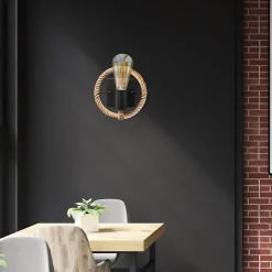 APPLIQUE MURALE APP1465-1W BEIGE BLACK