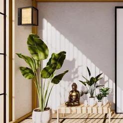 APPLIQUE MURALE APP1286-1W BEIGE BLACK