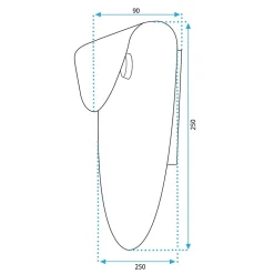 APPLIQUE MURALE APP1429-W BLACK