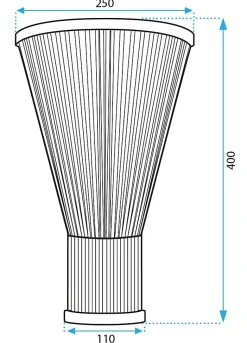 APPLIQUE MURALE APP1272-1W BOHO BEIGE