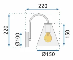 APPLIQUE MURALE APP933-1W FOREST WHITE