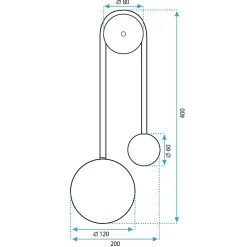 APPLIQUE MURALE APP1474-W GOLD