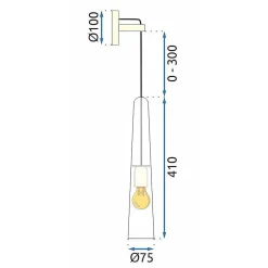 APPLIQUE MURALE APP896-1W GOLD