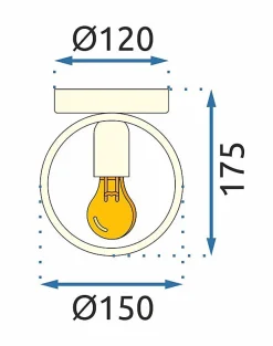 APPLIQUE MURALE APP990-1W GOLD