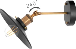 APPLIQUE MURALE APP184-1W PORTO BLACK