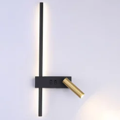 APPLIQUE MURALE APP1439-W RIGHT BLACK GOLD