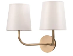 Applique murale Arrioph 2 lampes E14 IP20 or et