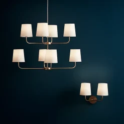 Applique murale Arrioph 2 lampes E14 IP20 or et