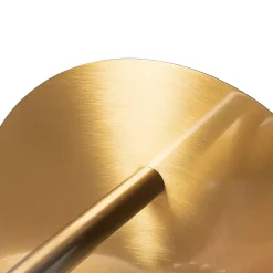 Applique murale Art Déco dorée et verre opale - Flore