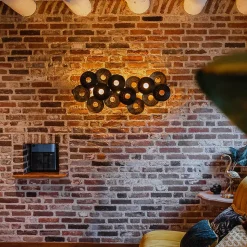 Applique murale Art Déco orientale or antique 3 lumières - Balla