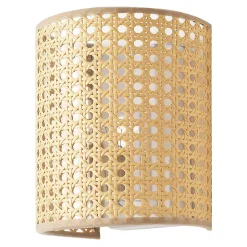 Applique murale Ascot E27 20 x 16 x 12 cm blanc aspect rotin lux.pro