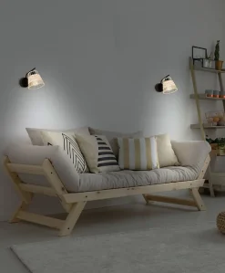 Applique murale Bambou Umston Dunalux IP20 E27 40W Ø15,4 x H.19,3cm