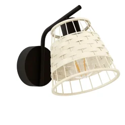 Applique murale Bambou Umston Dunalux IP20 E27 40W Ø15,4 x H.19,3cm