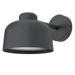 Applique murale Batley LED intégrée 800lm 15.5W IP44 GoodHome gris anthracite