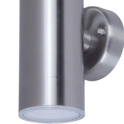 Applique murale bidirectionnelle Candiac LED intégrée 760lm 8.6W IP44 GoodHome chrome