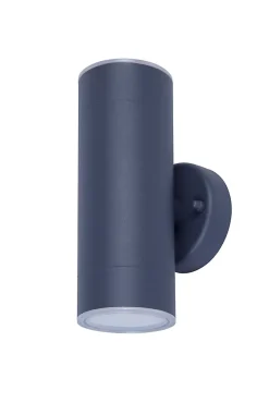 Applique murale bidirectionnelle Candiac LED intégrée 760lm 8.6W IP44 GoodHome gris anthracite