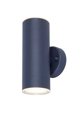 Applique murale bidirectionnelle Candiac LED intégrée 760lm 8.6W IP44 GoodHome gris anthracite