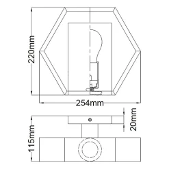 Applique murale Bismarck 1 lumière