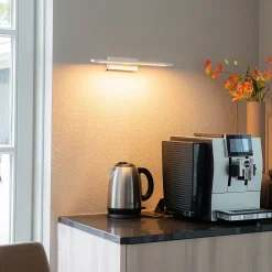 Applique murale blanche 41,5 cm avec LED IP44 - Jerre