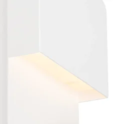 Applique murale blanche avec LED, USB et liseuse avec interrupteur - Robin
