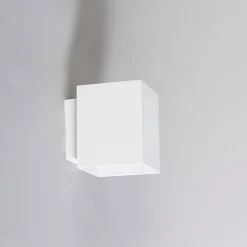 Applique murale blanche carrée - Sola