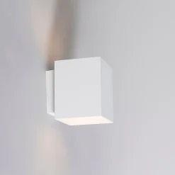 Applique murale blanche carrée - Sola