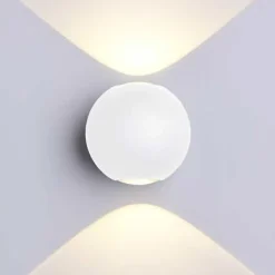 Applique Murale Blanche Design LED Double Faisceaux IP54 6W - Blanc Neutre 4000K - 5500K - SILAMP