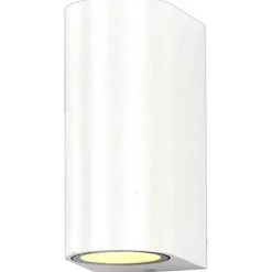 Applique Murale Blanche LED IP44 double faisceau GU10 - SILAMP