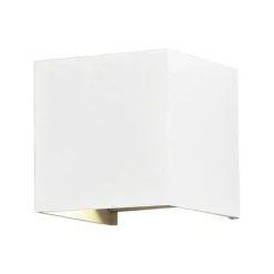 Applique Murale Blanche LED 12W IP54 Carré - Blanc Neutre 4000K - 5500K - SILAMP