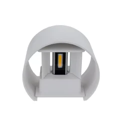 Applique Murale Blanche LED 6W IP54 Rond - Blanc Chaud 2300K - 3500K - SILAMP