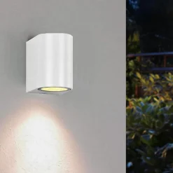 Applique Murale Blanche LED IP44 pour Ampoule GU10 - SILAMP