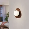 Applique murale bois foncé G9 Ø20cm Eglo, Castrovido