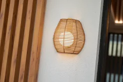 Applique murale Bossa dimmable LED intégrée coloris naturel 900lm 9w IP54 blanc chaud New Garden